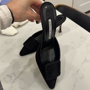 Manolo Blahnik Black Maysale